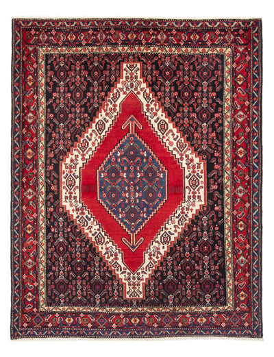 Senneh Teppich 143x193cm - Perserteppich - dunkelblau