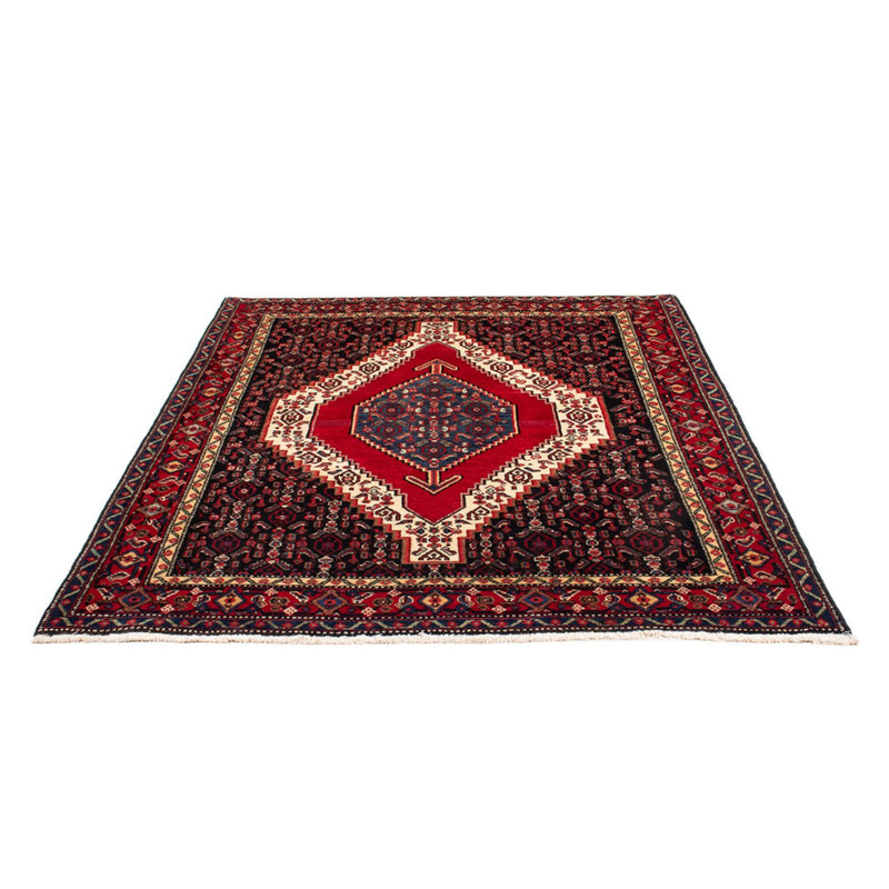 Senneh Teppich 143x193cm - Perserteppich - dunkelblau