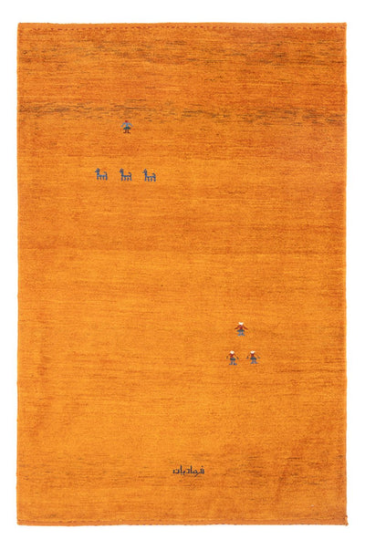 Gabbeh Persisch Teppich 115x176cm - Perserteppich Wollteppich - orange