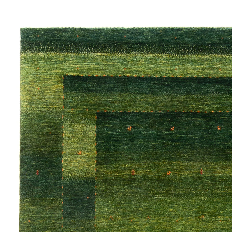 Gabbeh Teppich - Loribaft Perser - 212 x 306 cm - grün
