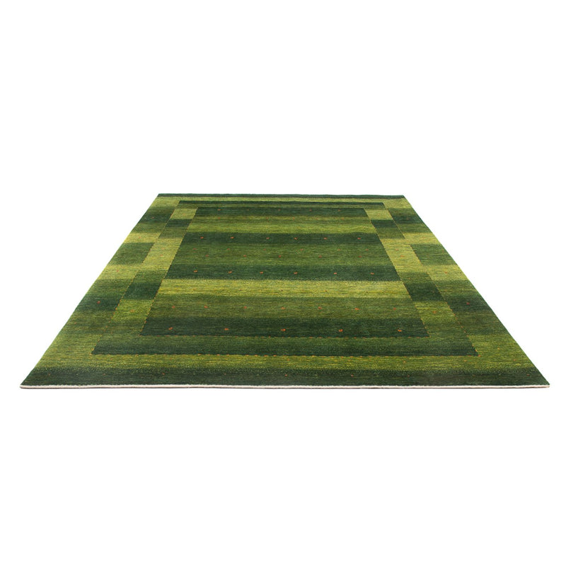 Gabbeh Teppich - Loribaft Perser - 212 x 306 cm - grün