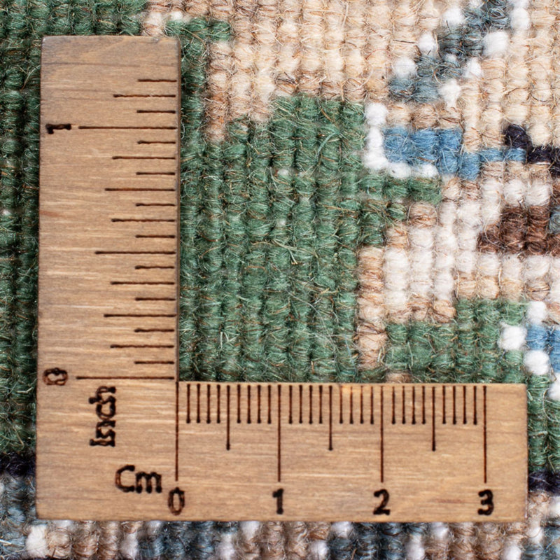 Nain Teppich 70x138cm - Perserteppich - grün