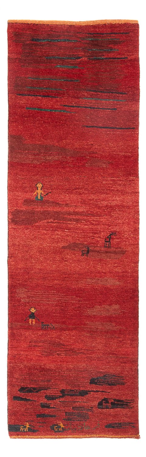 Gabbeh Persisch Teppich 73x236cm - Perserteppich Wollteppich - mehrfarbig