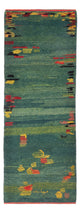 Gabbeh Persisch Teppich 87x218cm - Perserteppich Wollteppich - mehrfarbig