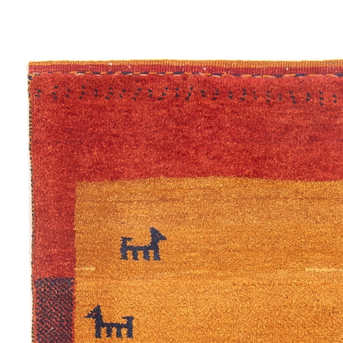 Gabbeh Persisch Teppich 82x216cm - Perserteppich Wollteppich - mehrfarbig