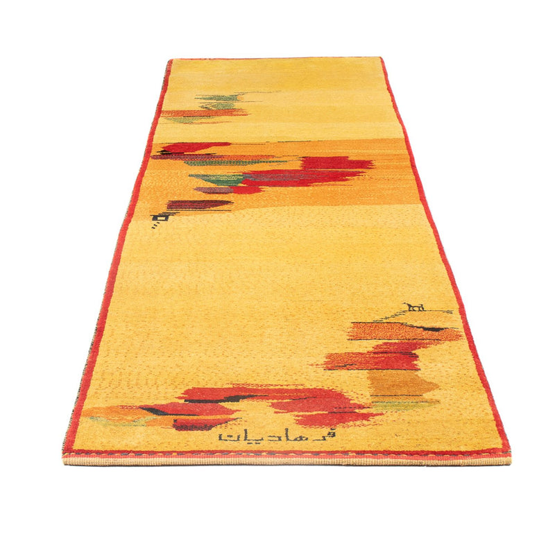 Gabbeh Persisch Teppich 84x288cm - Perserteppich Wollteppich - mehrfarbig