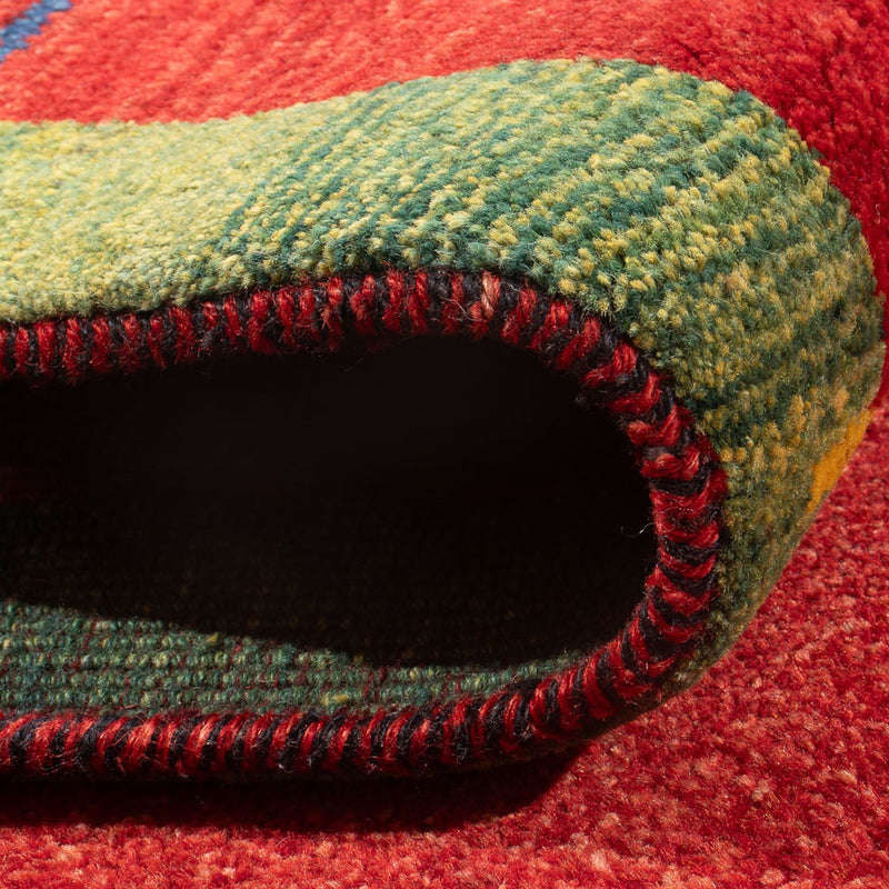 Gabbeh Persisch Teppich 70x182cm - Perserteppich Wollteppich - mehrfarbig