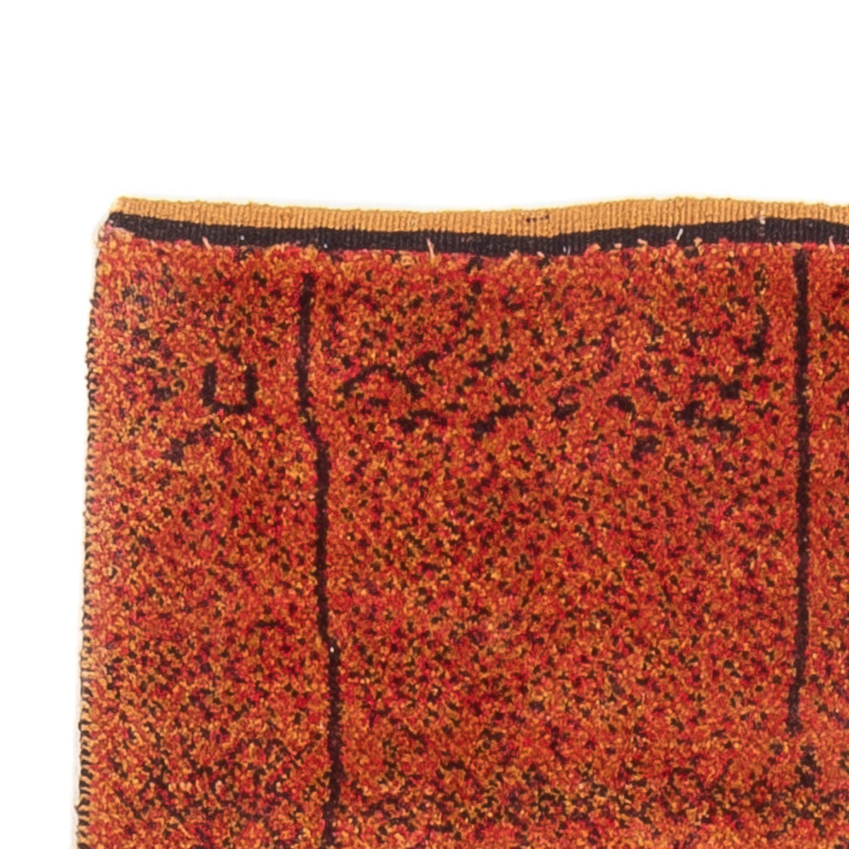 Gabbeh Persisch Teppich 87x247cm - Perserteppich Wollteppich - terrakotta