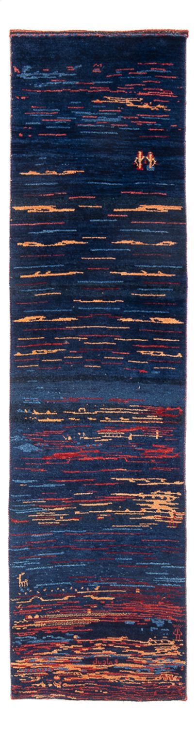 Gabbeh Persisch Teppich 80x279cm - Perserteppich Wollteppich - mehrfarbig