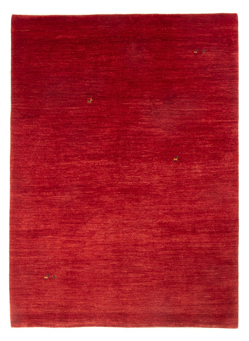 Gabbeh Persisch Teppich 175x232cm - Perserteppich Wollteppich - rot