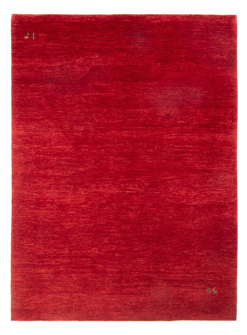 Gabbeh Persisch Teppich 171x226cm - Perserteppich Wollteppich - rot