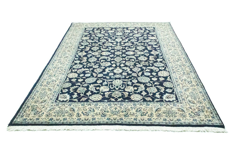 Maschad Teppich 197x293cm - Perserteppich - blau