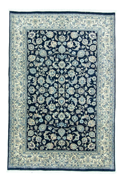 Keshan Teppich 198x292cm - Perserteppich - blau