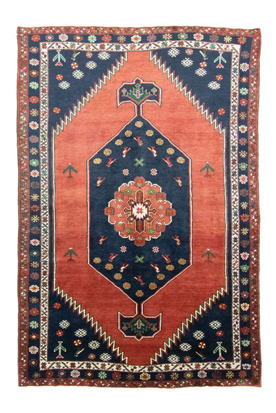 Hamadan Teppich 197x300cm - Perserteppich - rot