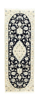 Nain Teppich 70x203cm - Perserteppich - dunkelblau