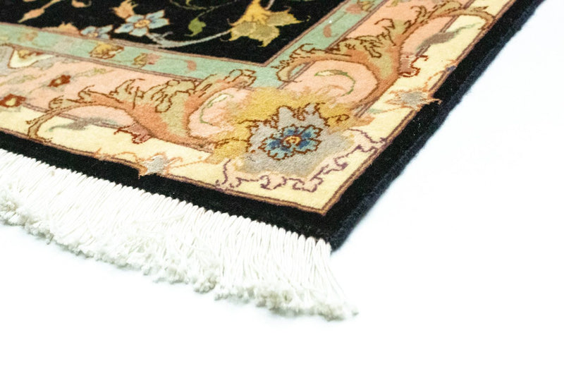 Täbriz - 50 Raj Teppich 85x294cm - Perserteppich - schwarz