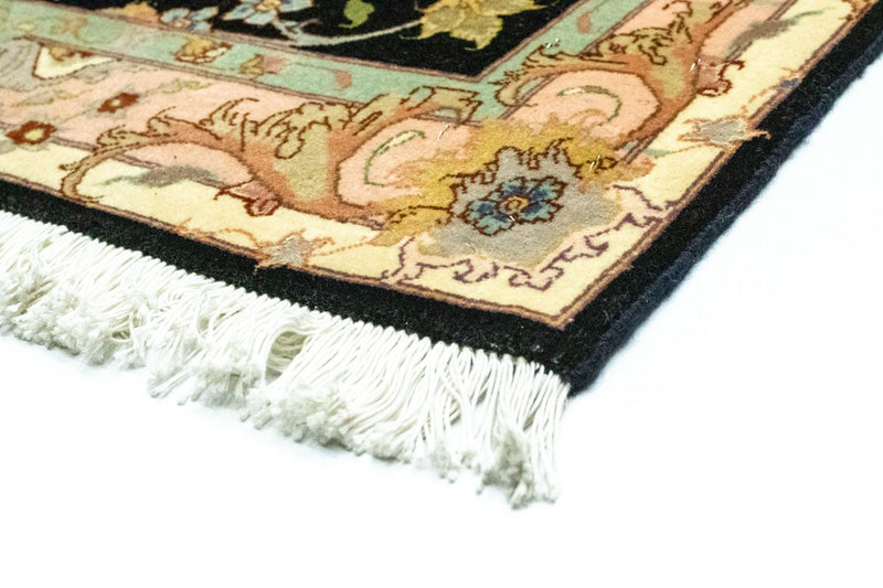 Täbriz - 50 Raj Teppich 84x290cm - Perserteppich - schwarz