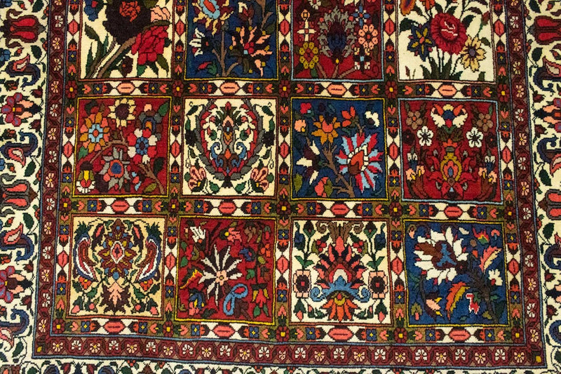 Bachtiar Teppich 145x215cm - Perserteppich - rot
