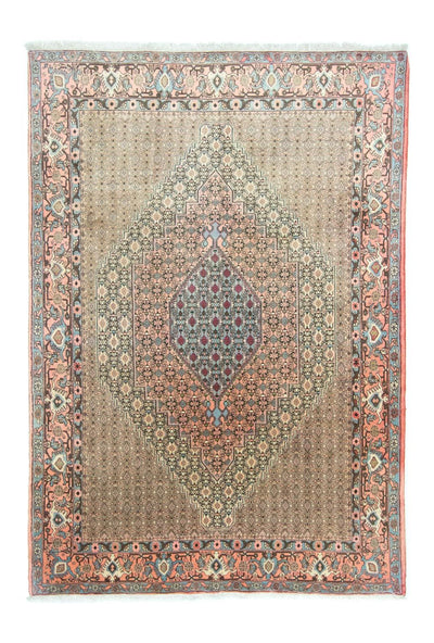 Senneh Teppich 202x294cm - Perserteppich - grau