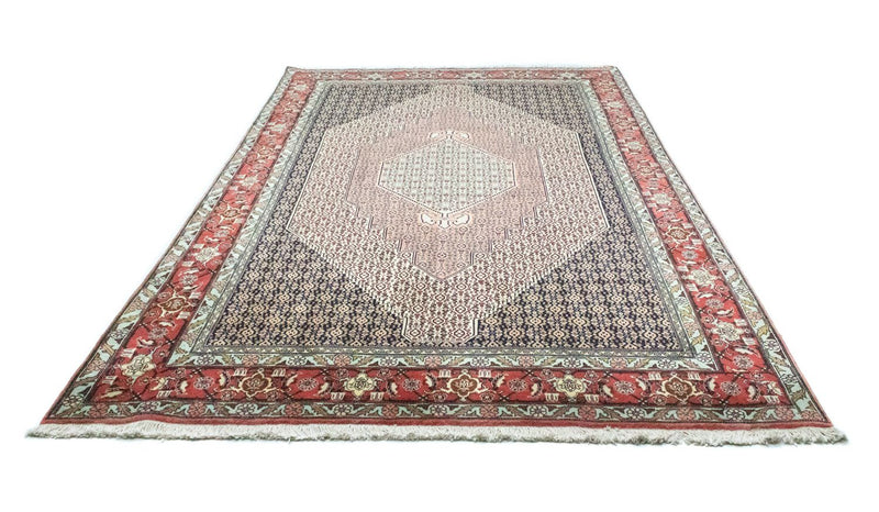 Senneh Teppich 198x318cm - Perserteppich - blau