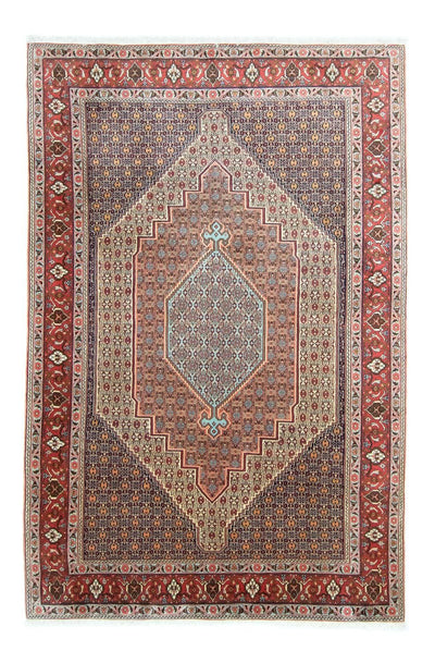 Senneh Teppich 202x307cm - Perserteppich - blau