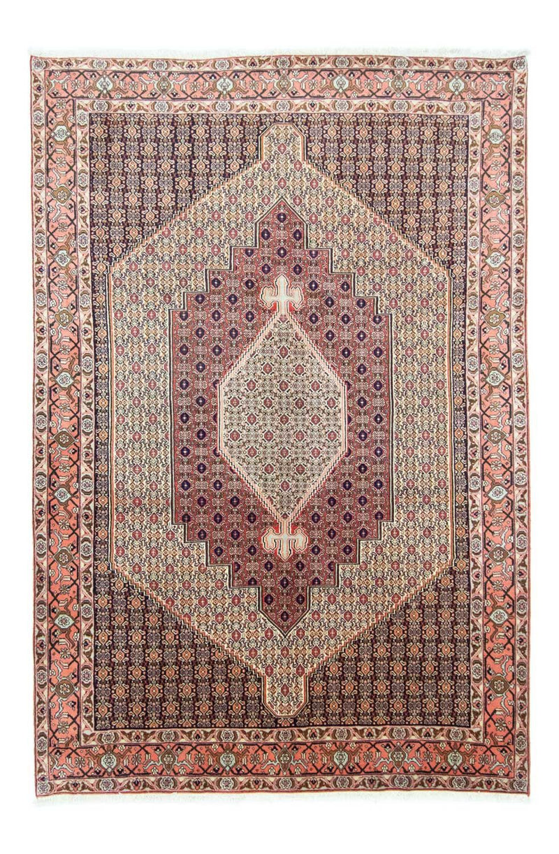 Senneh Teppich 201x300cm - Perserteppich - blau