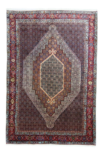 Senneh Teppich 205x302cm - Perserteppich - blau