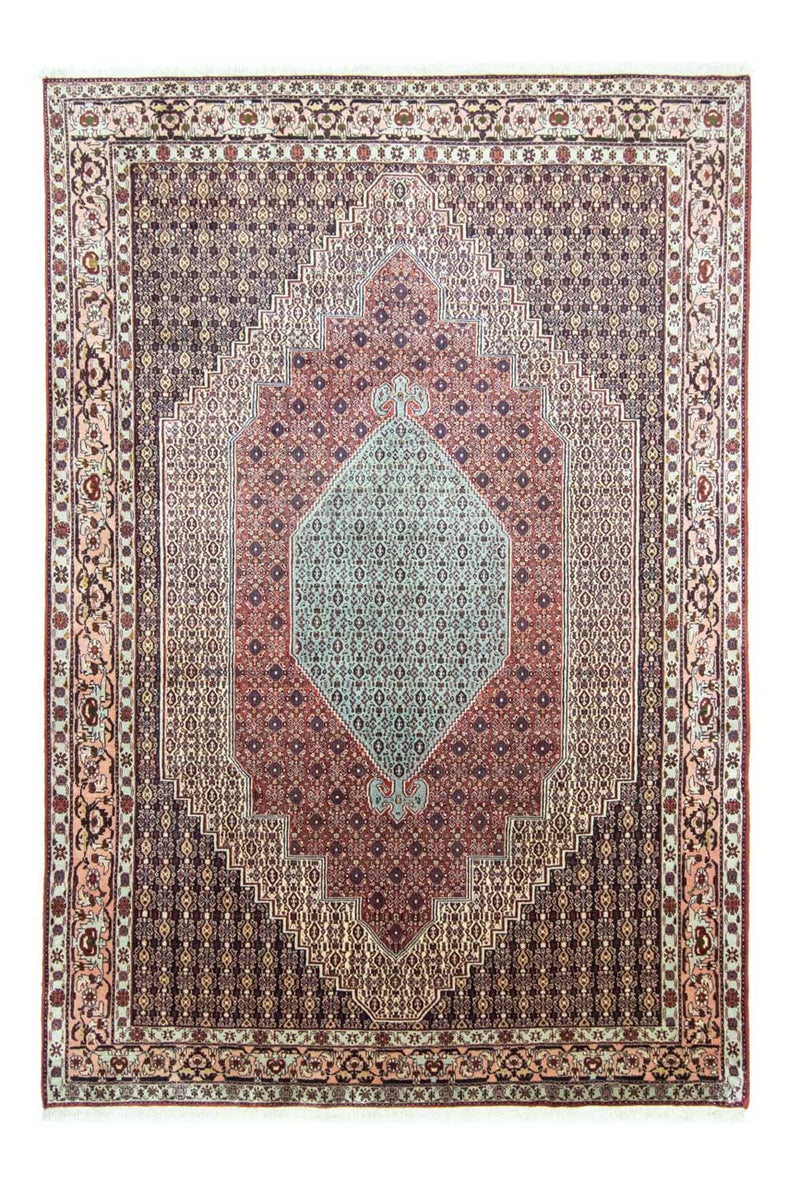 Senneh Teppich 198x299cm - Perserteppich - blau