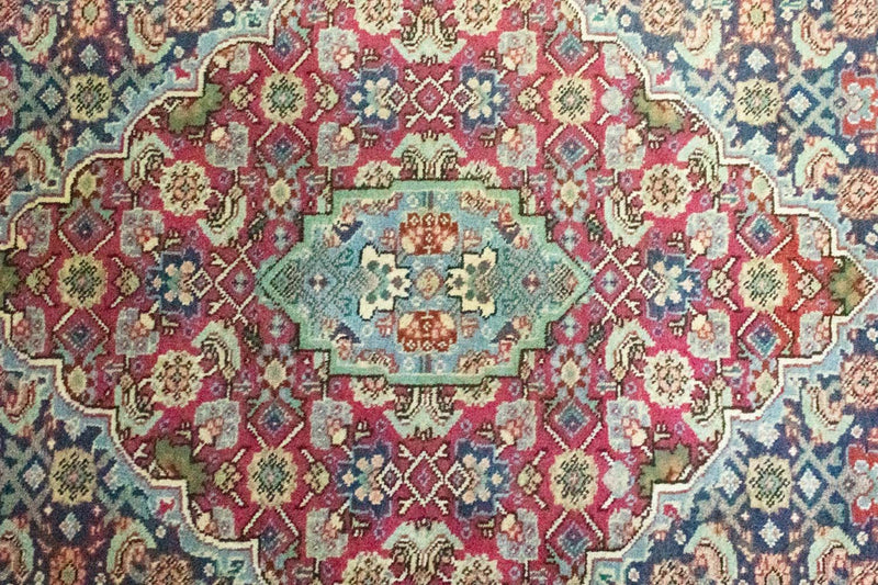 Maschad Teppich 200x291cm - Perserteppich - blau