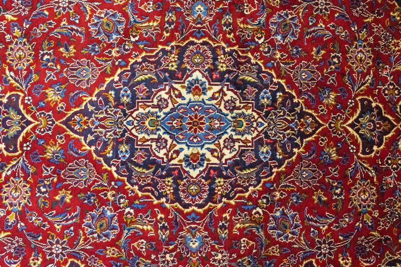 Keshan Teppich 140x222cm - Perserteppich - rot