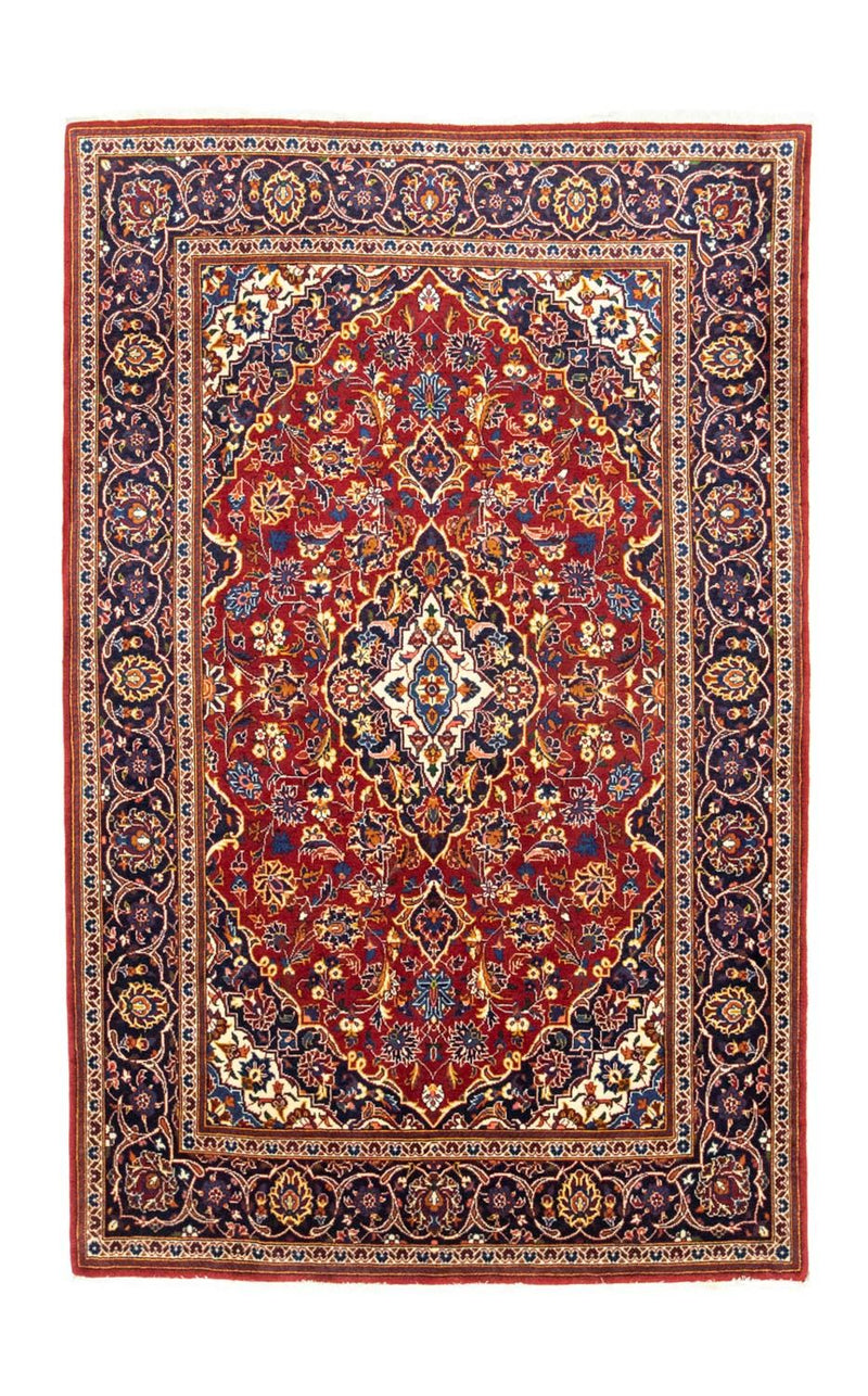 Keshan Teppich 135x210cm - Perserteppich - rot
