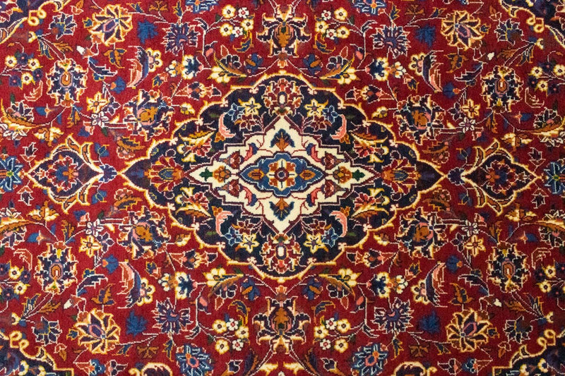 Keshan Teppich 135x210cm - Perserteppich - rot