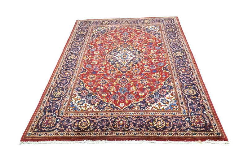 Keshan Teppich 135x210cm - Perserteppich - rot