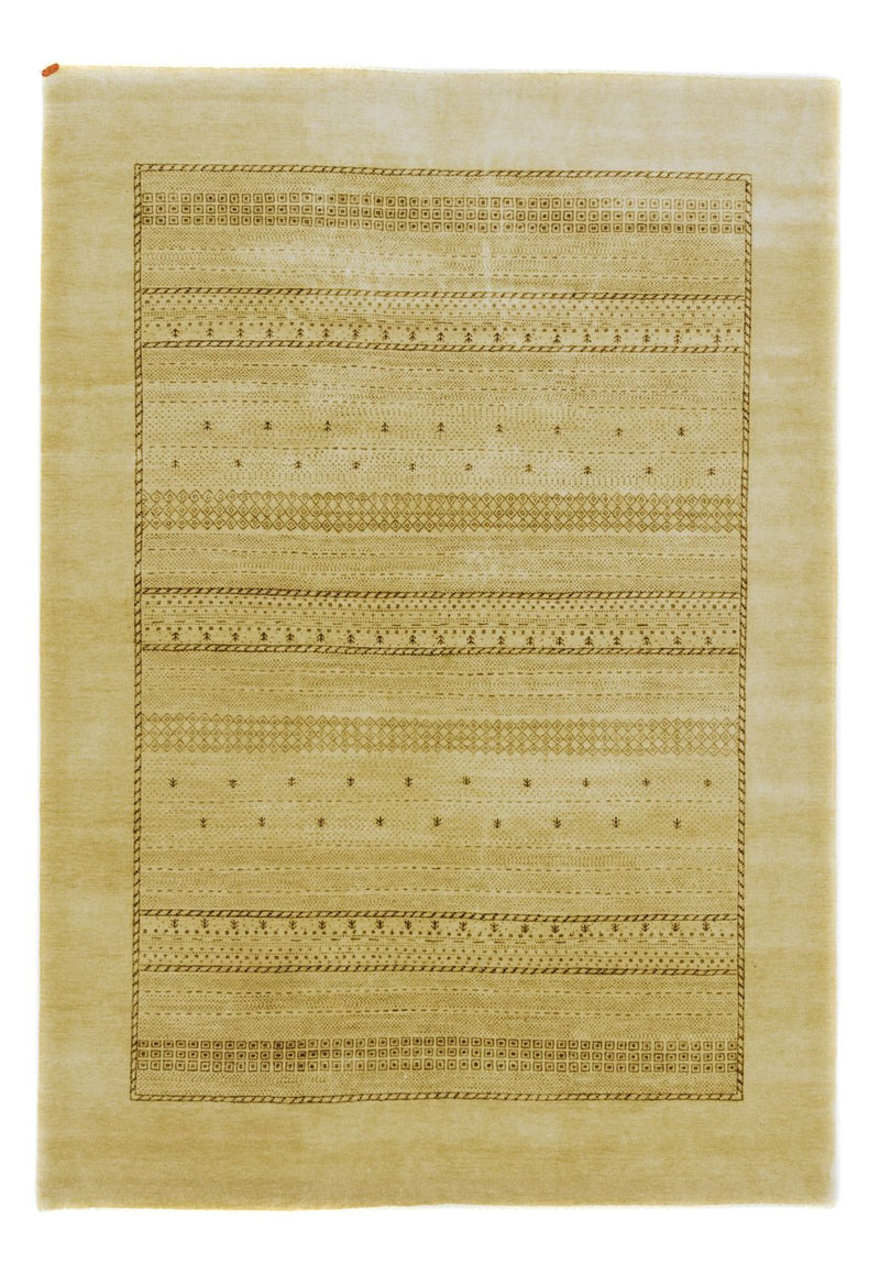 Gabbeh Teppich Indus 174x247cm - Wollteppich - beige