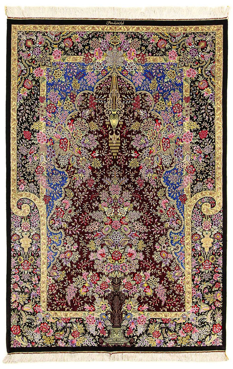 Ghom - Seide Teppich 128x197cm - Perserteppich