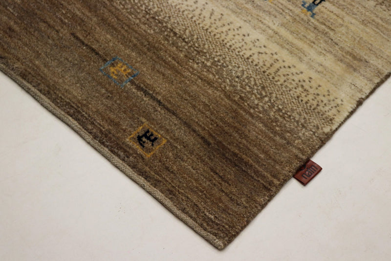 Gabbeh Teppich - Loribaft Indus - 166 x 245 cm - dunkelbeige