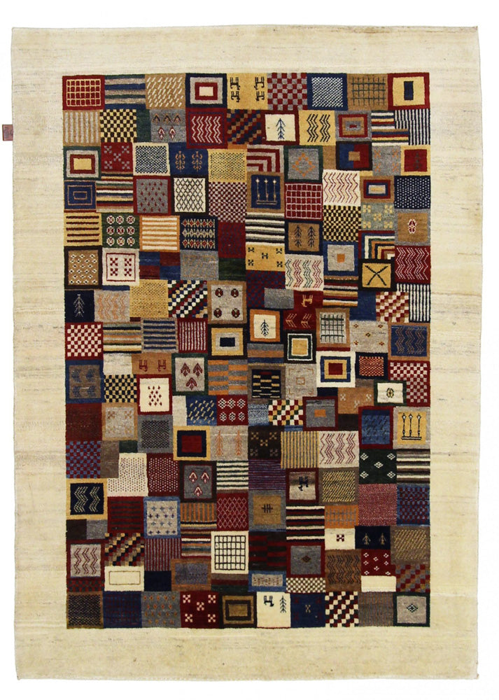 Gabbeh Teppich - Loribaft Indus - 142 x 197 cm - mehrfarbig