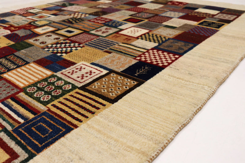 Gabbeh Teppich - Loribaft Indus - 142 x 197 cm - mehrfarbig