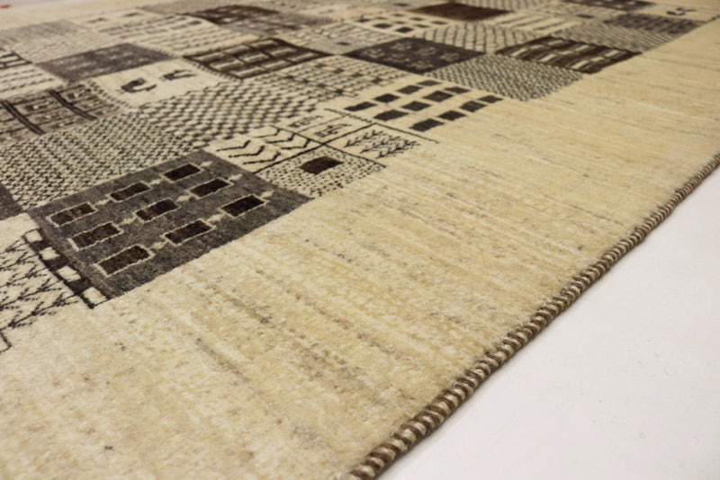 Gabbeh Teppich - Loribaft Indus - 152 x 206 cm - dunkelbeige