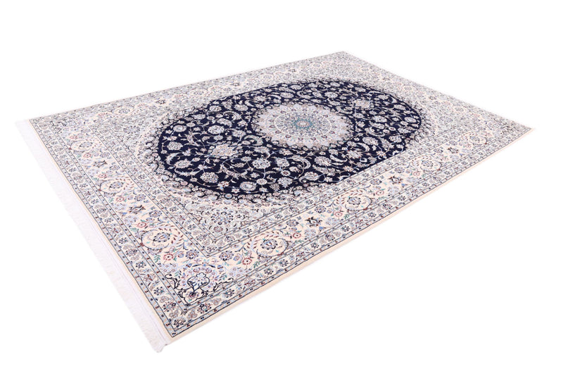 Perserteppich - Nain - Premium - 206 x 309 cm - dunkelblau