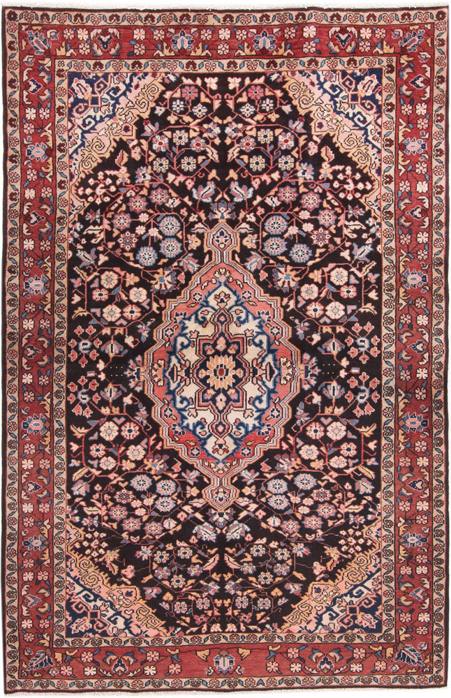 Perserteppich - Nomadic - 135 x 210 cm - dunkelrot