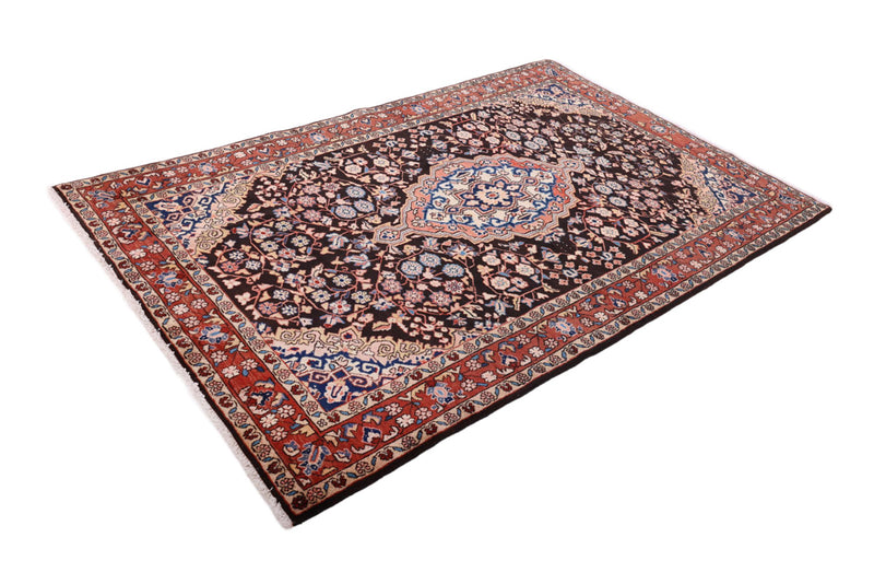 Perserteppich - Nomadic - 135 x 210 cm - dunkelrot
