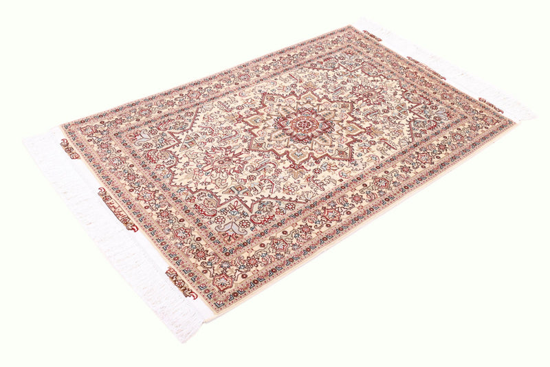 Perserteppich - Täbriz - Royal - 100 x 160 cm - hellbeige