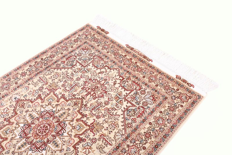 Perserteppich - Täbriz - Royal - 100 x 160 cm - hellbeige