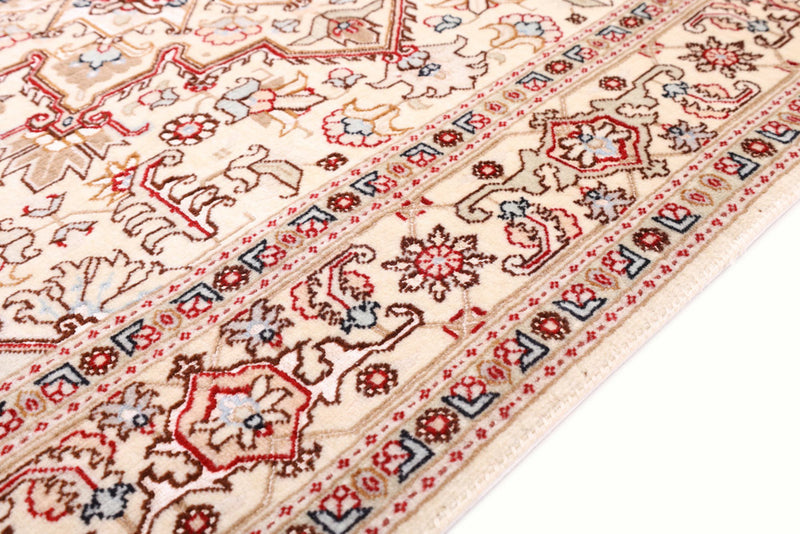 Perserteppich - Täbriz - Royal - 100 x 160 cm - hellbeige