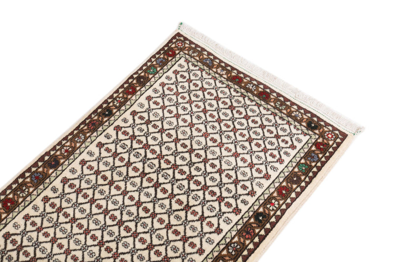 Läufer Perser - Täbriz - 67 x 190 cm - hellbeige