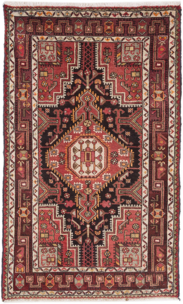 Perserteppich - Nomadic - 100 x 155 cm - dunkelrot