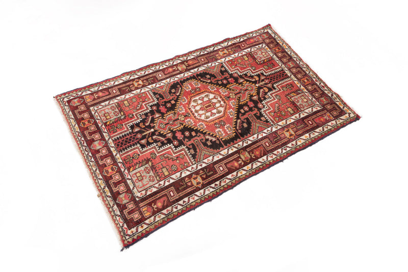 Perserteppich - Nomadic - 100 x 155 cm - dunkelrot