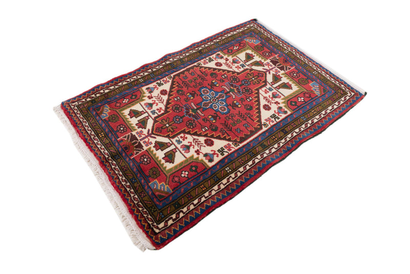 Perserteppich - Nomadic - 85 x 115 cm - rot