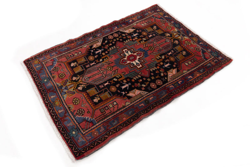 Perserteppich - Nomadic - 85 x 125 cm - dunkelrot